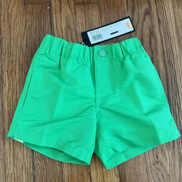 Sundek Toddler Boys Green Swim Trunks Shorts Rainbow Size 2 - Picture 1 of 4